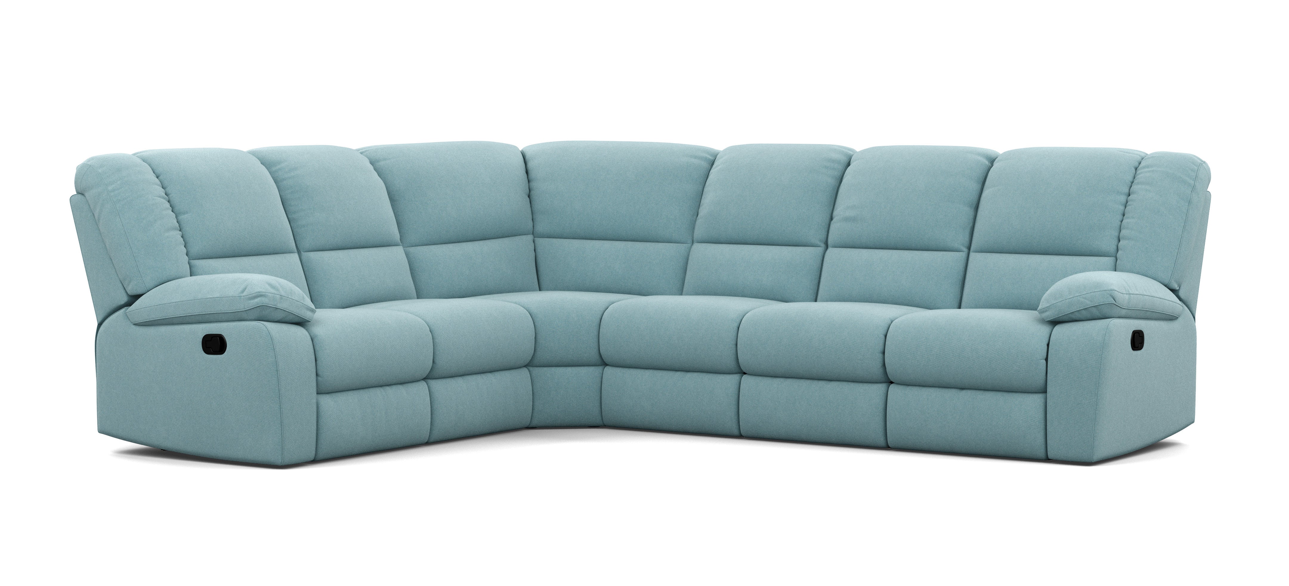 6 Seater Corner Modular with 5 Internal Recliners