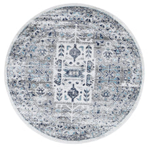 Load image into Gallery viewer, Cream Blue Traditional Rug
