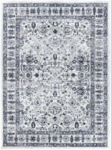 Load image into Gallery viewer, Navy Cream Traditional Rug
