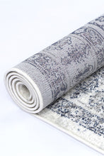 Load image into Gallery viewer, Navy Cream Traditional Rug
