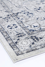 Load image into Gallery viewer, Cream Navy Floral Rug
