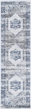 Load image into Gallery viewer, Navy Cream Ancient Rug

