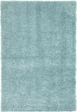 Load image into Gallery viewer, Shaggy Turquoise Blue Rug
