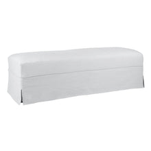 Load image into Gallery viewer, Slip Cover Bench Ottoman

