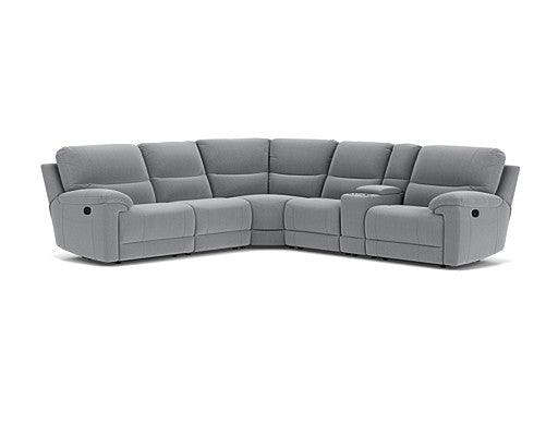 5 Seater Corner with Console and End Recliners