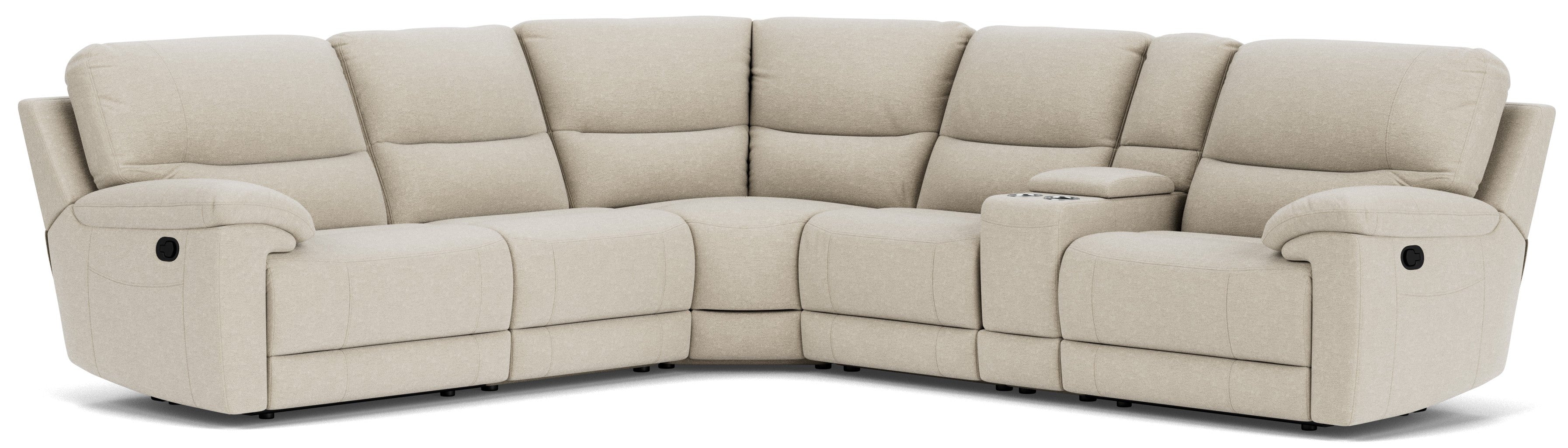 5 Seater Corner with Console and End Recliners