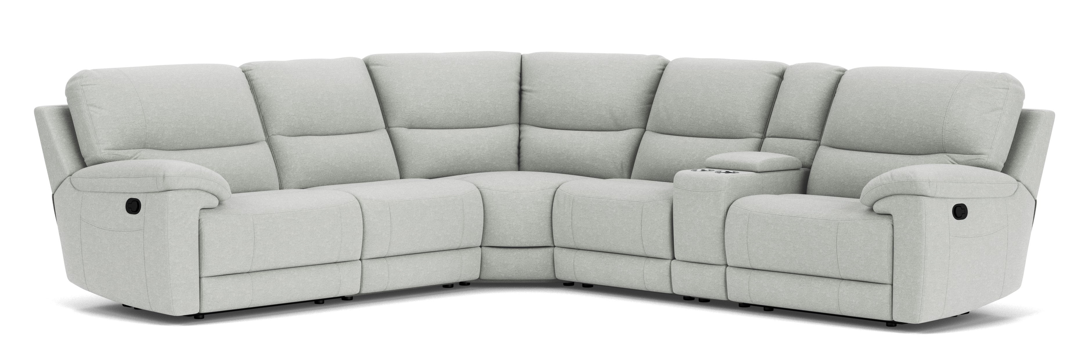 5 Seater Corner with Console and End Recliners