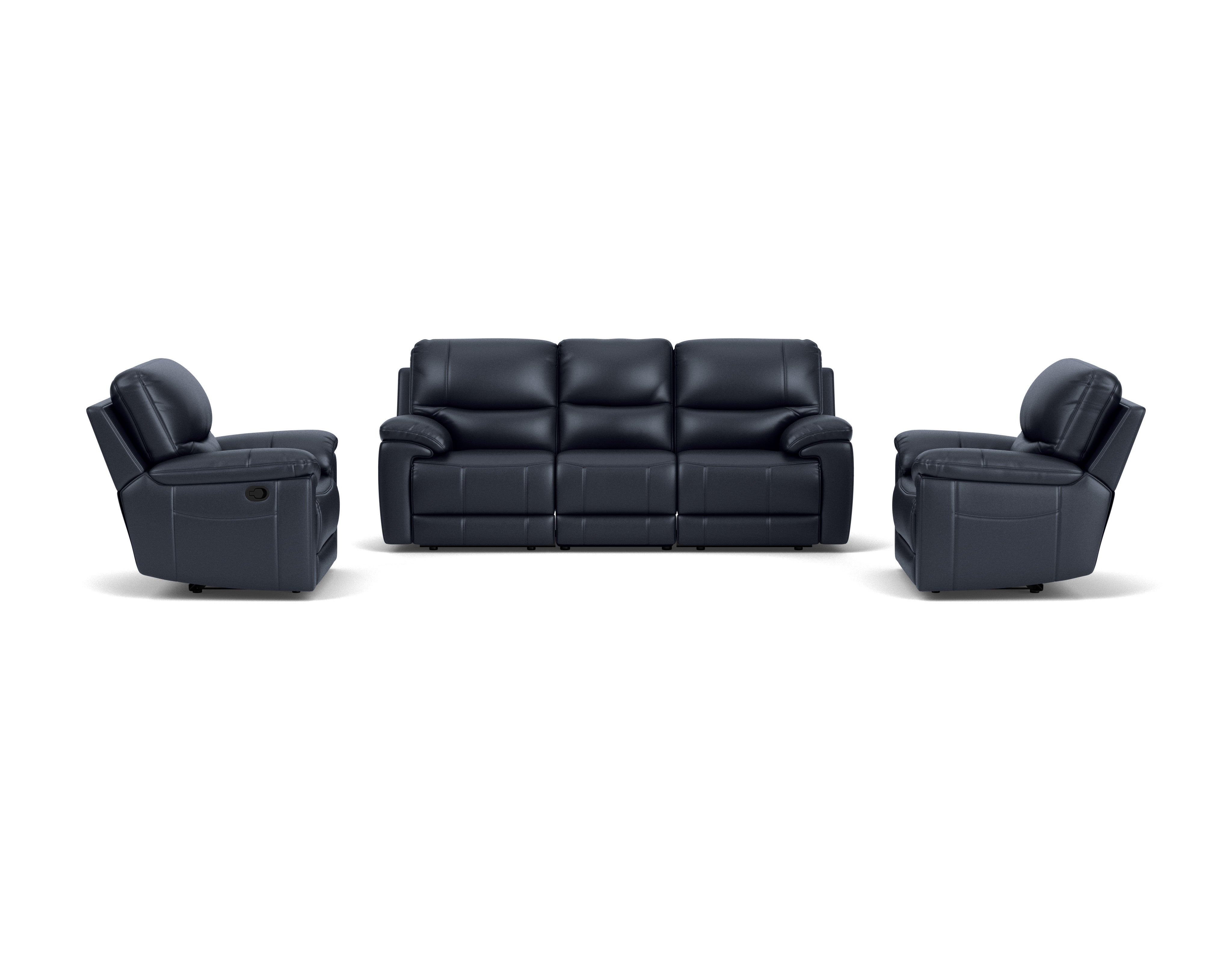 3 Seater with End Recliners + 2 Recliners