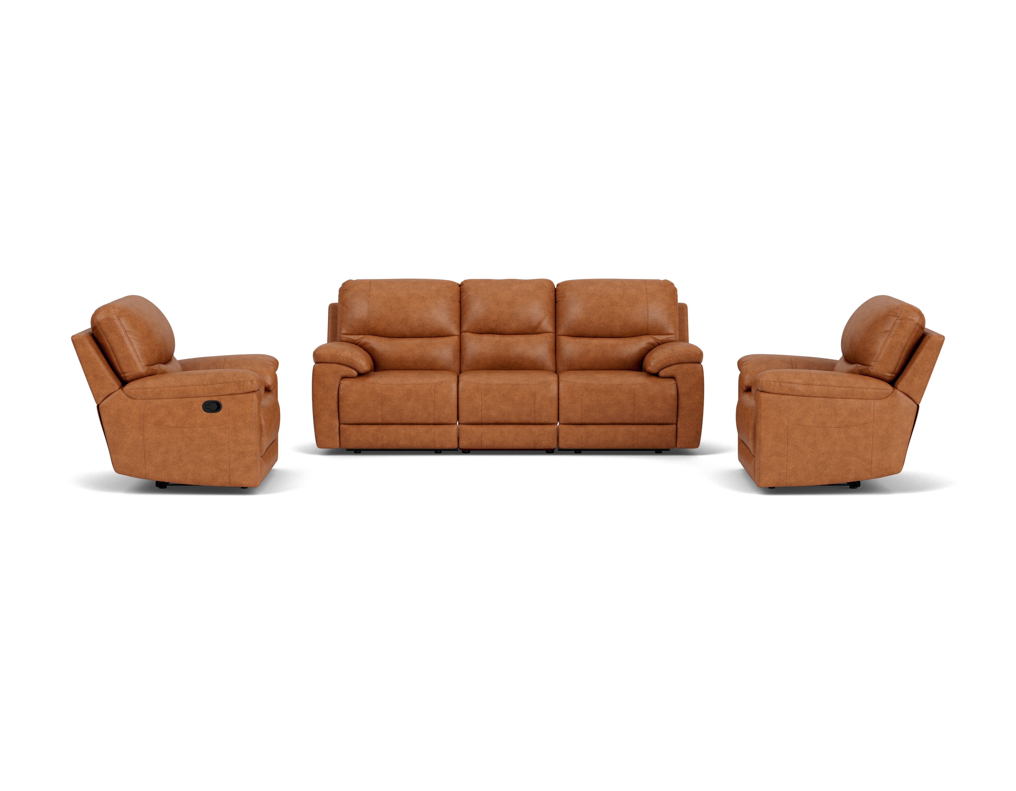 3 Seater with End Recliners + 2 Recliners