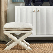 Load image into Gallery viewer, Stool - Linen Ottoman
