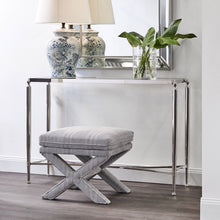 Load image into Gallery viewer, Stool - Linen Ottoman
